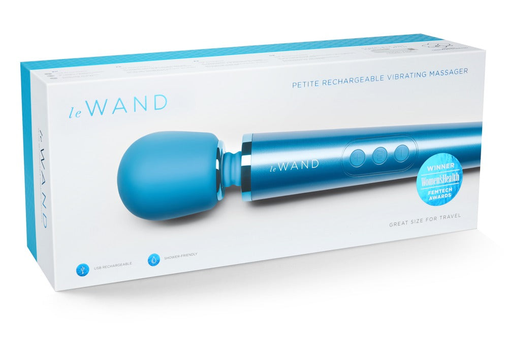 Le Wand Petite Blue - Masajeador Vibrador Recargable Compacto