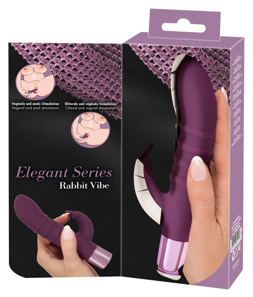 Elegant Series Rabbit Vibe - Minivibradora con Estimulador Dual