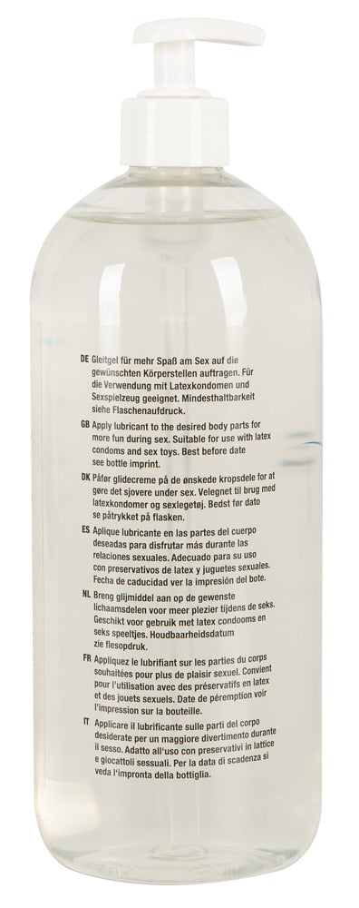 Just Glide Water-based 1L - Lubricante Íntimo Base Agua Vegano