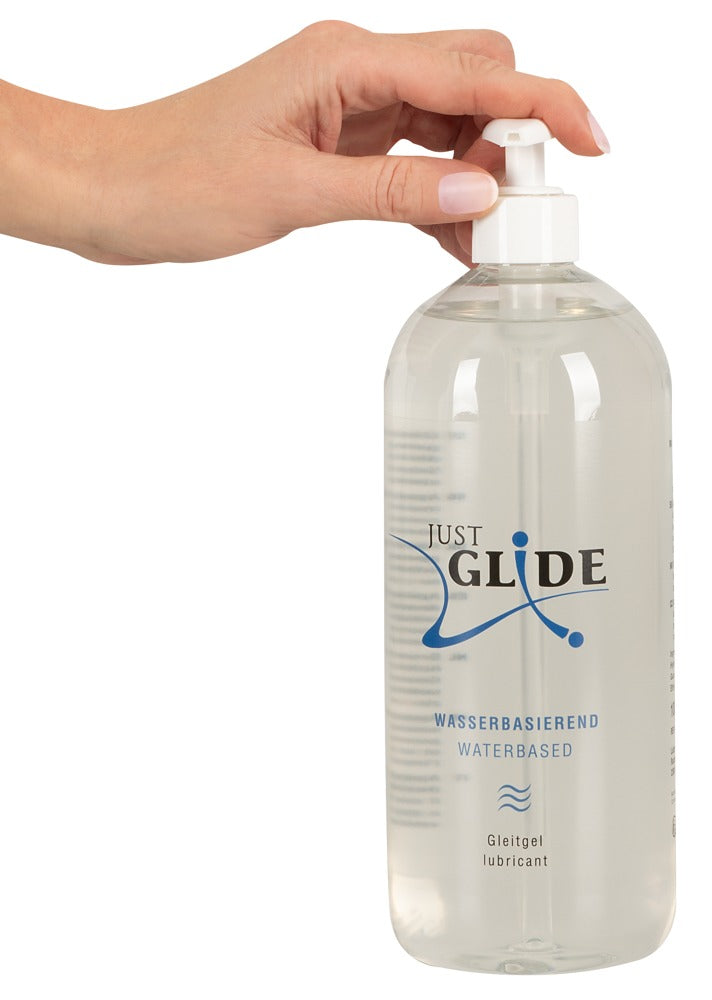 Just Glide Water-based 1L - Lubricante Íntimo Base Agua Vegano
