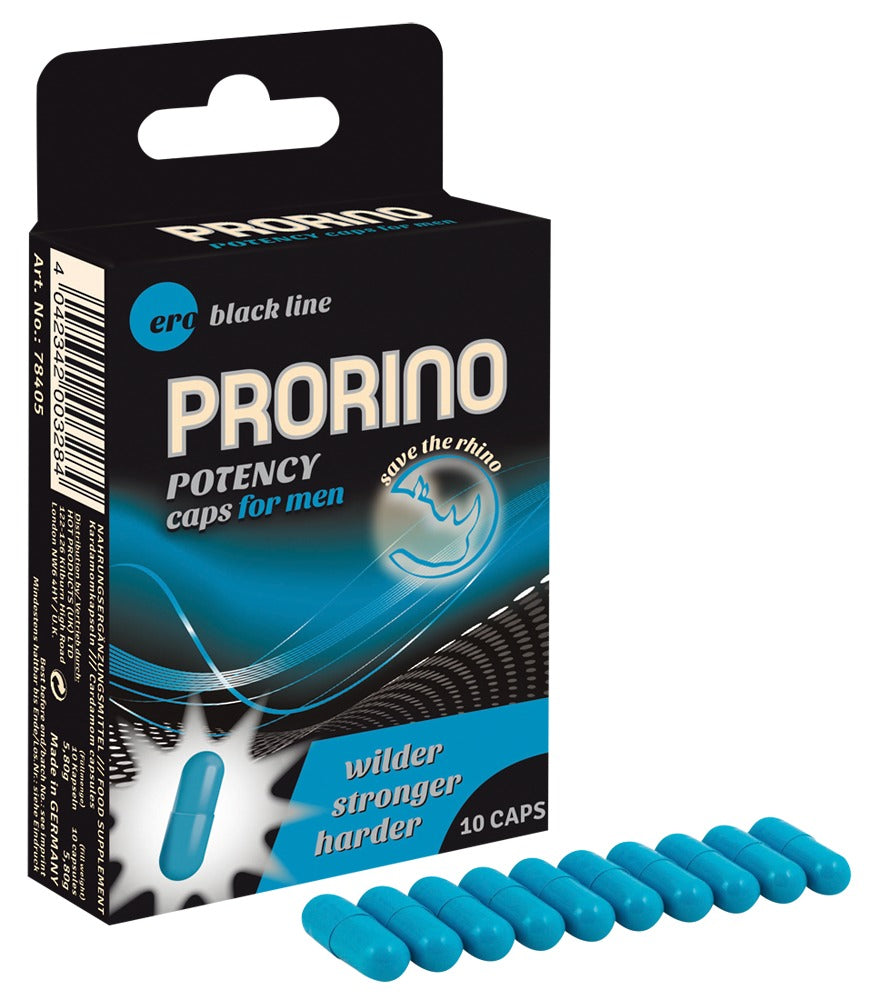 Prorino Potency 10 cápsulas - Complemento alimenticio para hombres