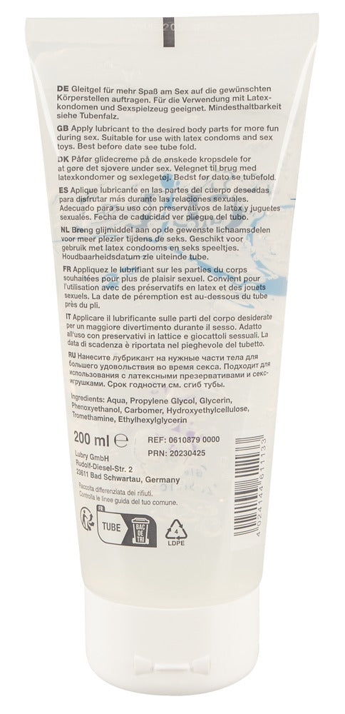 Just Glide Toy Lube 200ml - Lubricante Base Agua para Juguetes