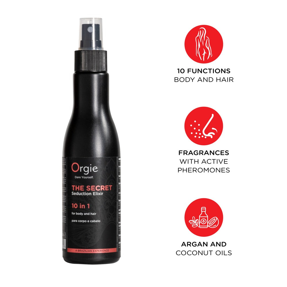 Secret Seduction Elixir 200 ml - Loción Corporal y Capilar Multifunción Orgie