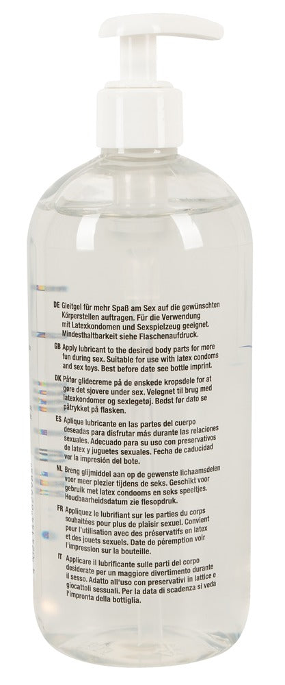 Just Glide Lubricante Base Agua 500 ml - Fórmula 100% Vegana