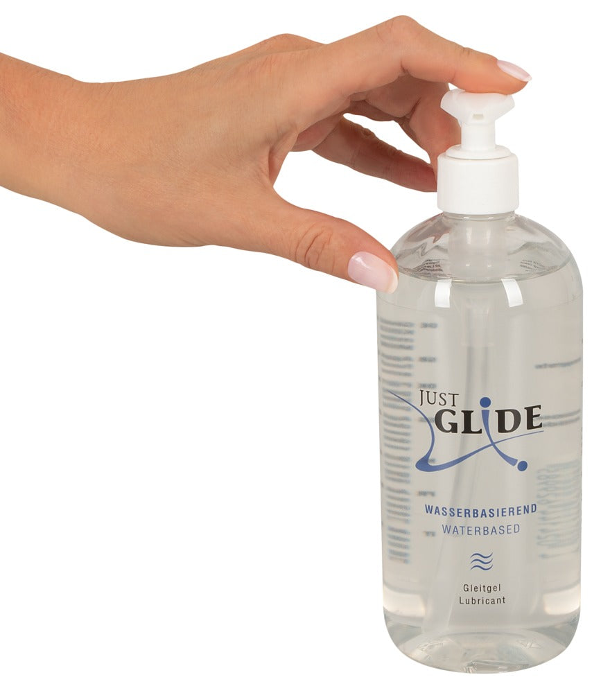 Just Glide Lubricante Base Agua 500 ml - Fórmula 100% Vegana