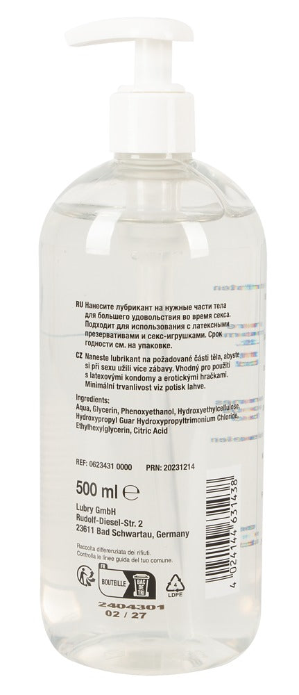 Just Glide Anal Lubricante 500 ml Base Acuosa
