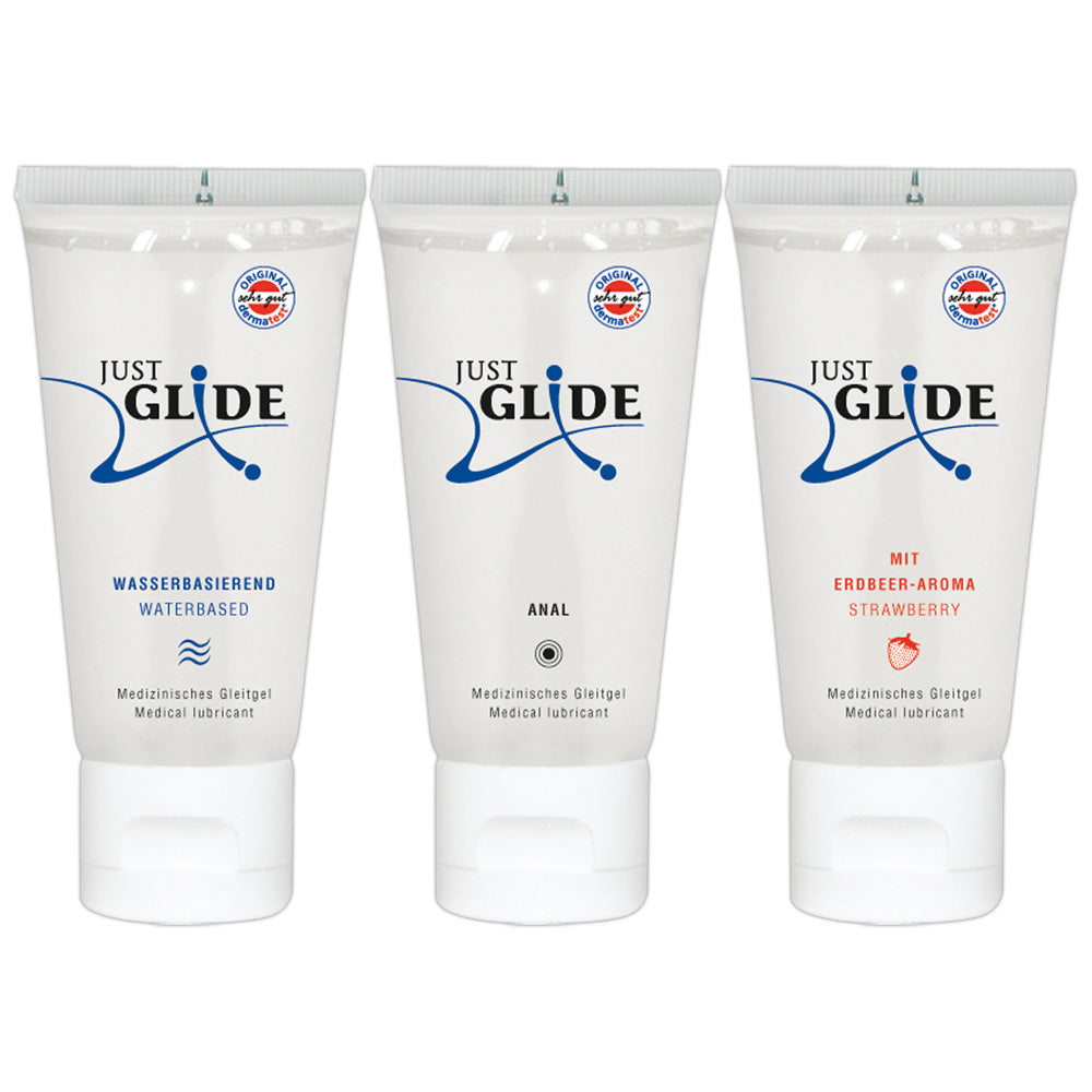 Just Glide Pack 3x50ml - Lubricante Base Agua Vegano