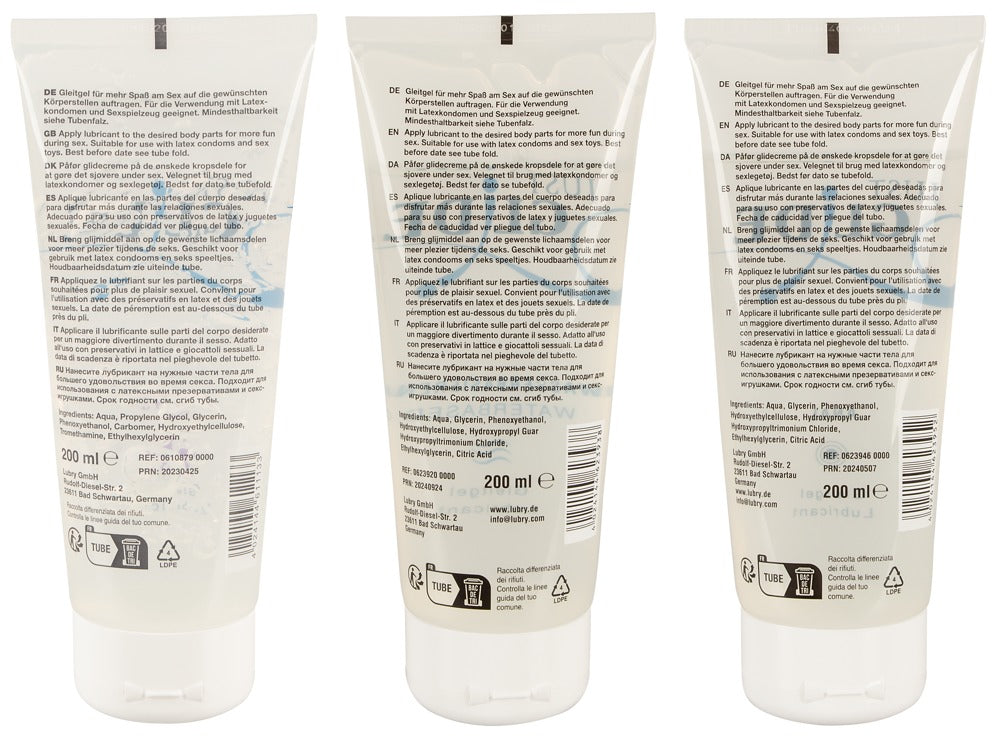 Just Glide Lubricante Base Agua 3x200ml - Pack Ahorro