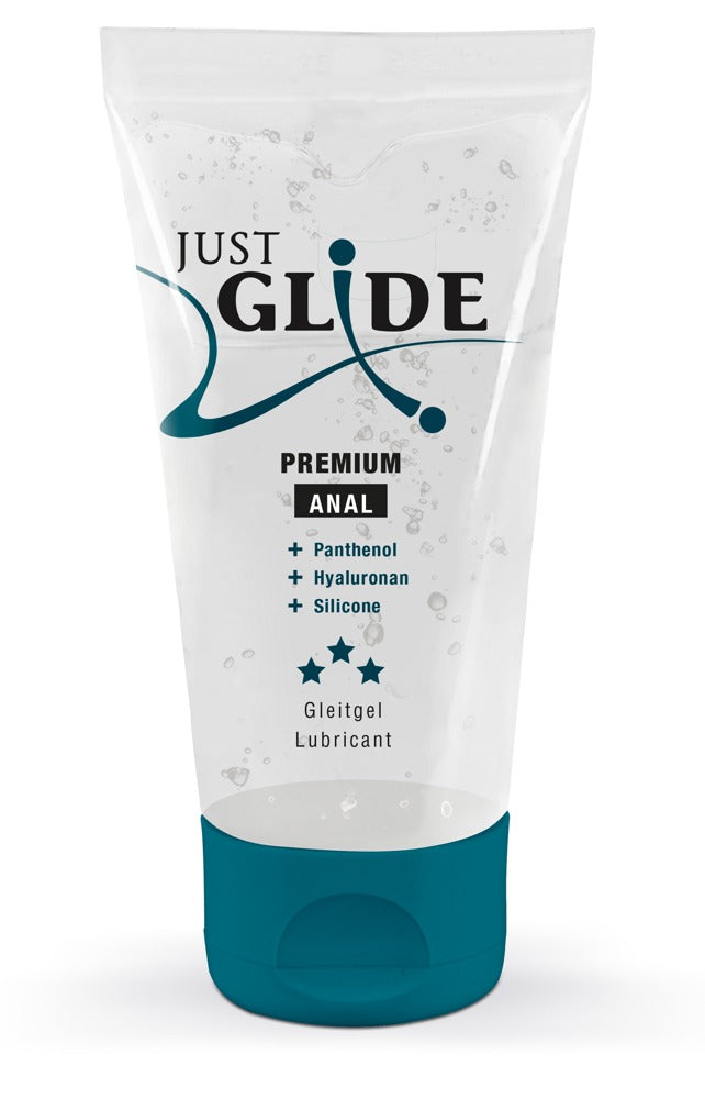 Just Glide Premium Anal 50 ml - Lubricante Especializado con Ácido Hialurónico