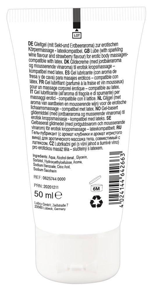 Lick it! Wine-Strawberry - Gel de Masaje Erótico 50 ml