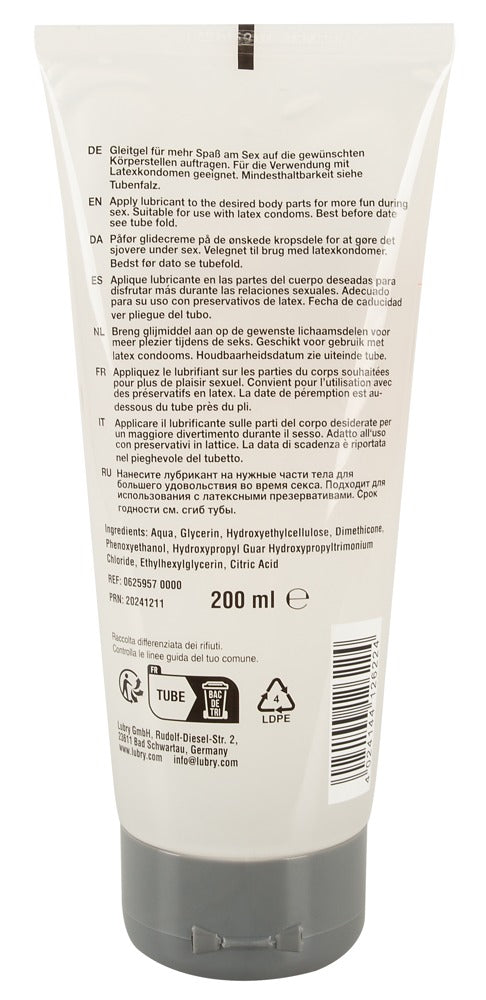 Just Glide Performance Lubricante 200ml - Base Agua y Silicona