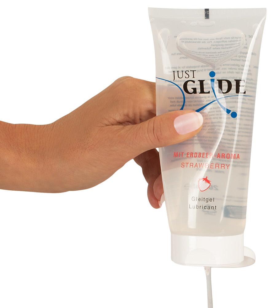 Just Glide Strawberry Lubricante Base Agua 200 ml