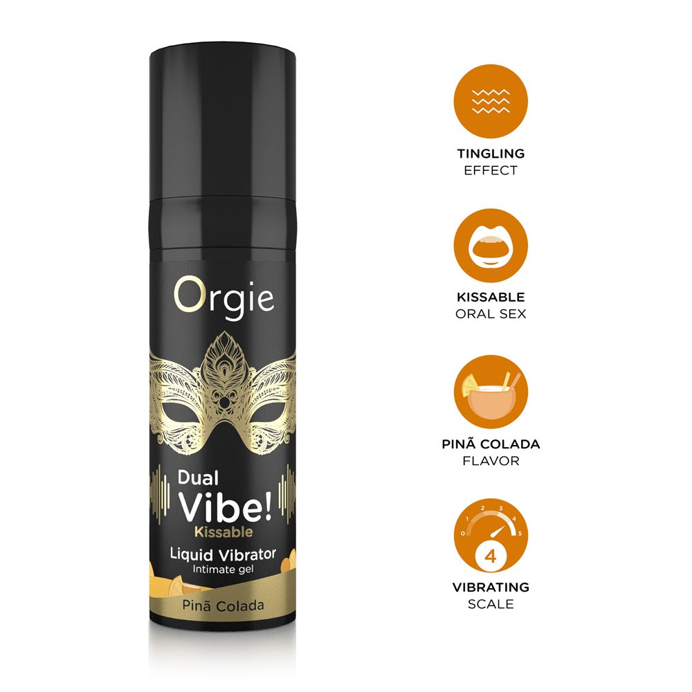 Dual Vibe Piña Colada 15 ml - Gel Estimulante Orgie
