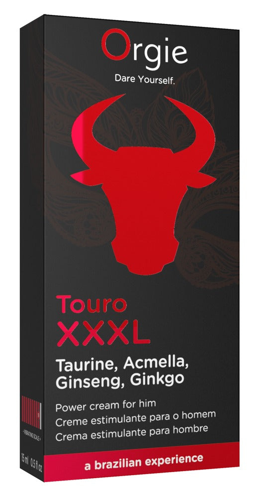 Touro XXXL 15 ml - Crema de Masaje Revitalizante Orgie