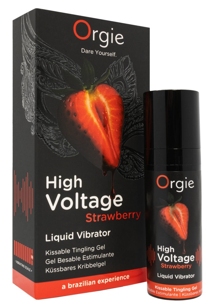 High Voltage Strawberry Gel Estimulante 15 ml - Orgie
