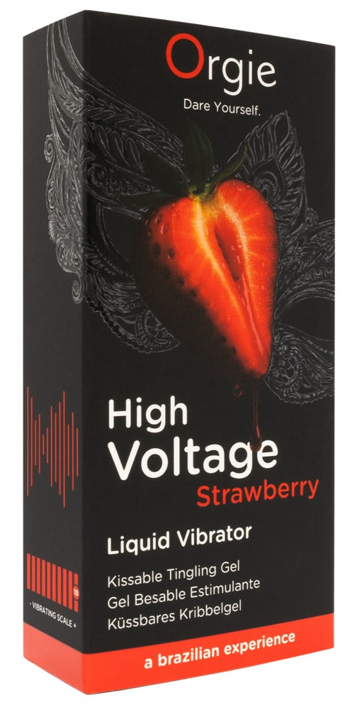 High Voltage Strawberry Gel Estimulante 15 ml - Orgie