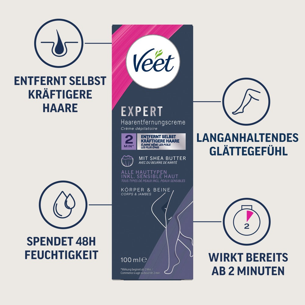 Veet EXPERT Body&Legs - Crema Depilatoria 100ml
