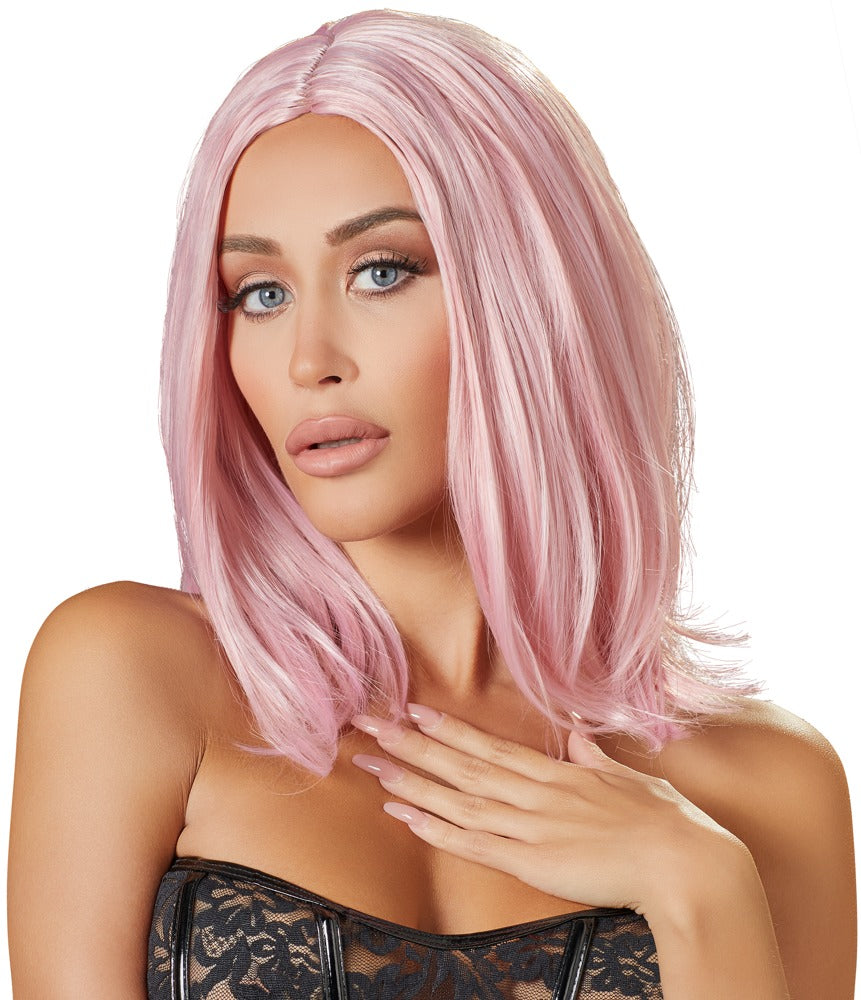 Peluca Bob Rosa Cottelli Accessoires - Pelo Sintético Ajustable