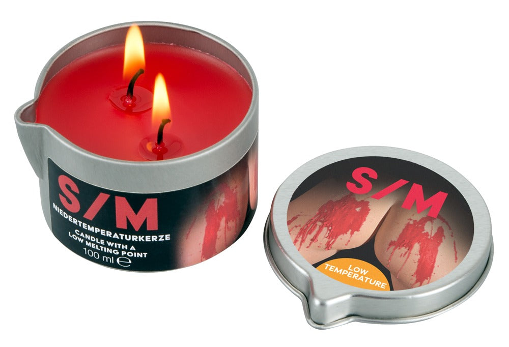 Vela S/M Candlesoft 100ml - Cera Roja para Juegos BDSM