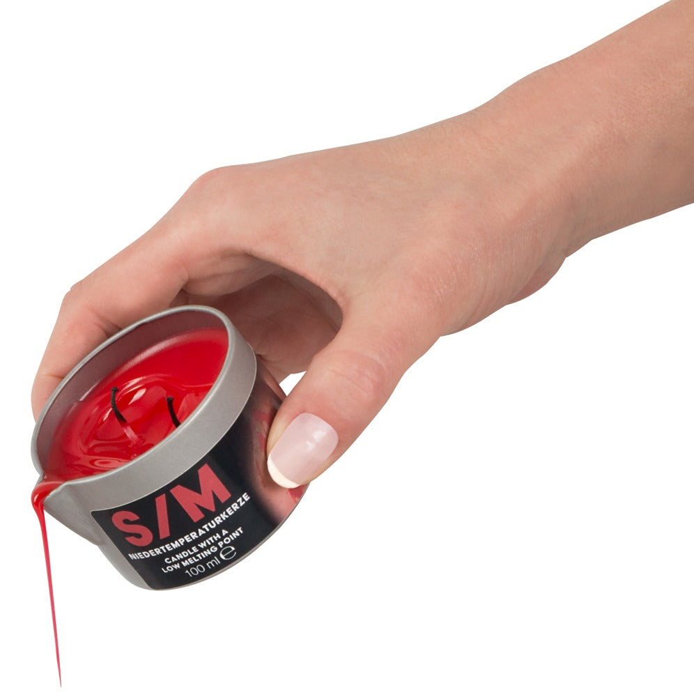 Vela S/M Candlesoft 100ml - Cera Roja para Juegos BDSM