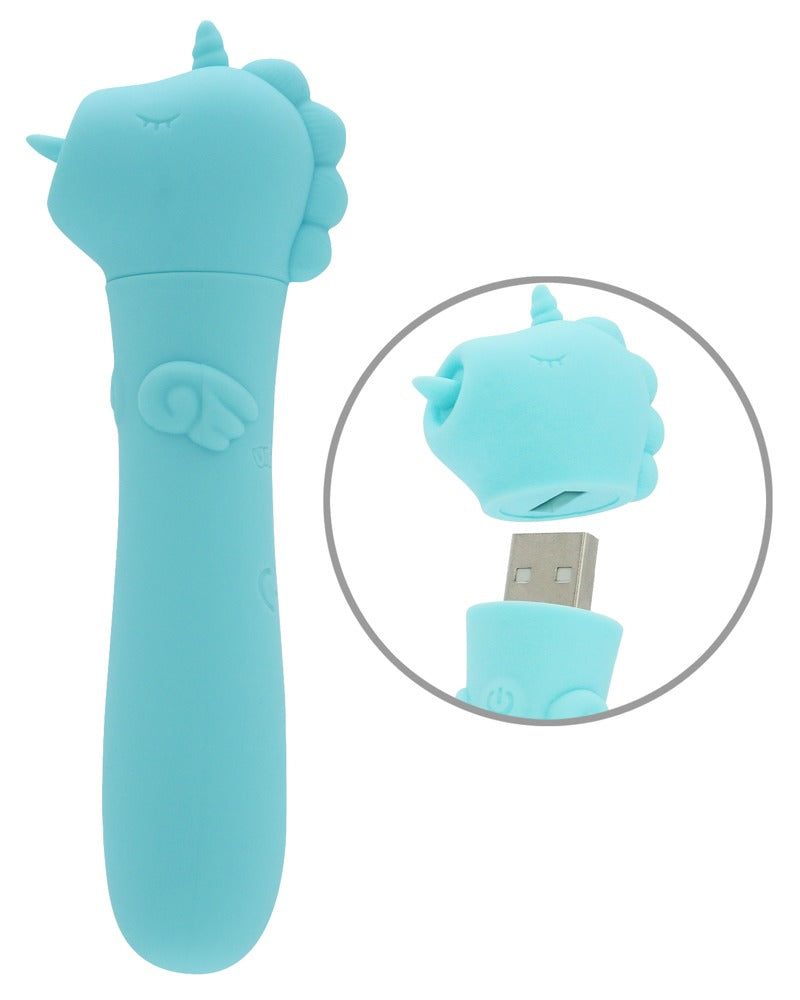 Unihorn USB Mount'n Peak - Mini Vibrador Recargable con 10 Modos