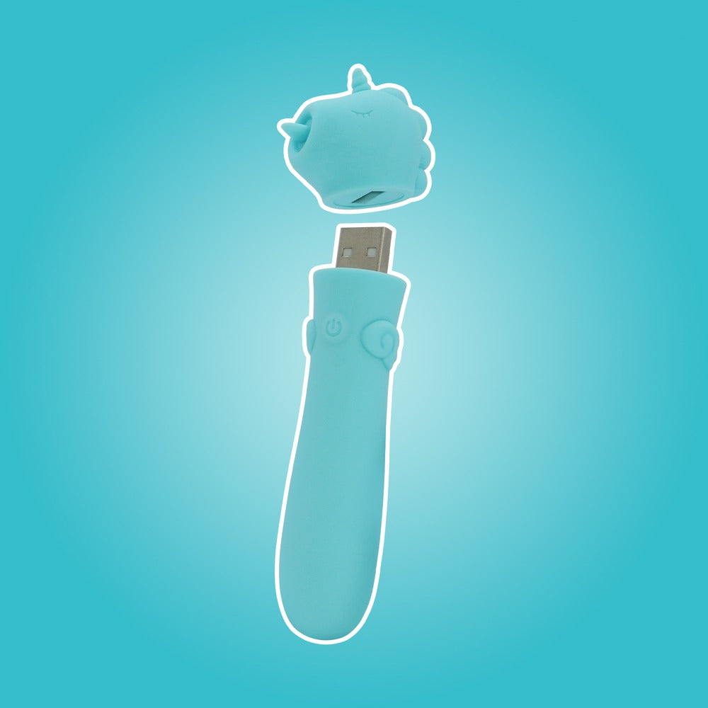 Unihorn USB Mount'n Peak - Mini Vibrador Recargable con 10 Modos