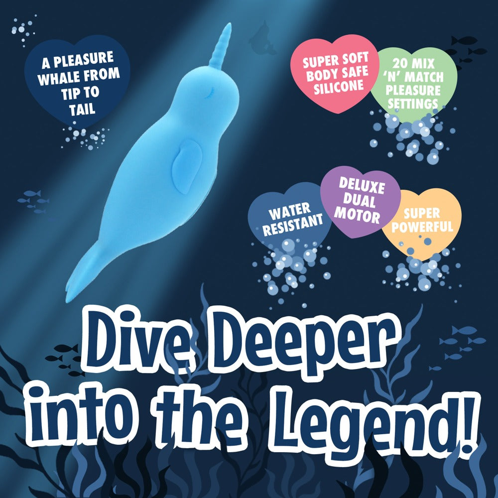 Unihorn of the Sea - Vibrador Externo Narwhal con Doble Función