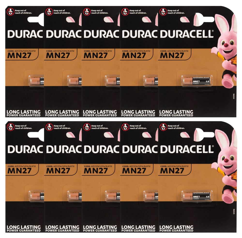 Pilas Duracell 27A - Pack 10 unidades
