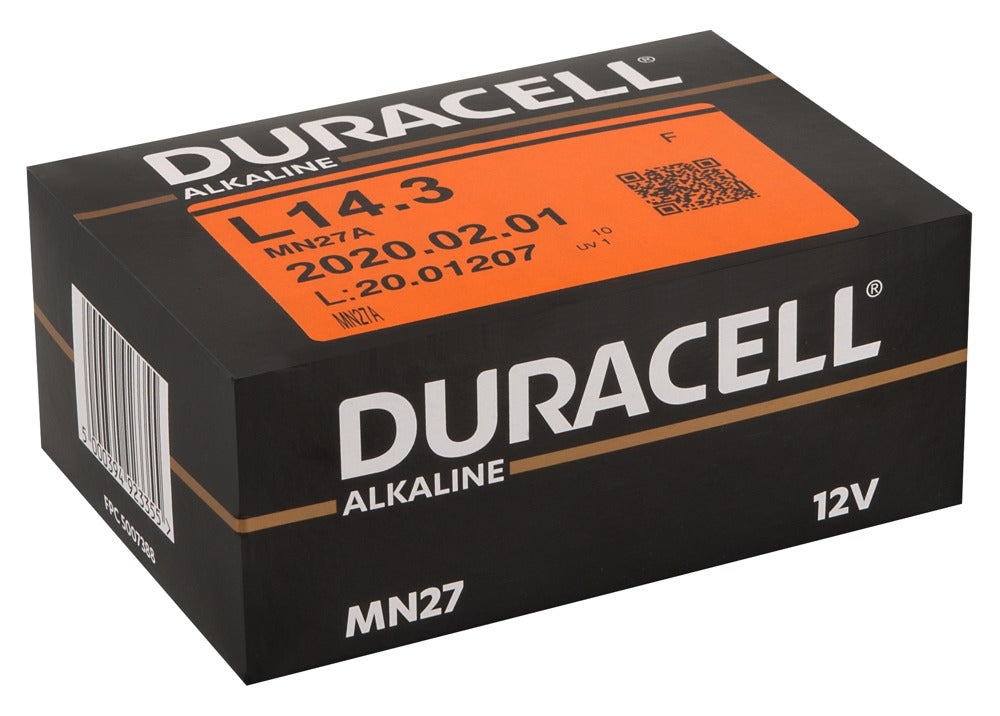 Pilas Duracell 27A - Pack 10 unidades