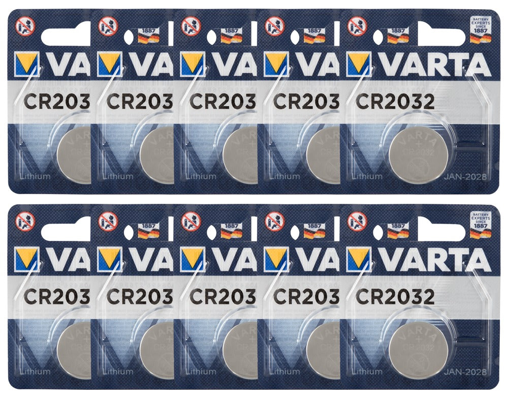 Pilas Varta CR2032 - Pack 10 unidades