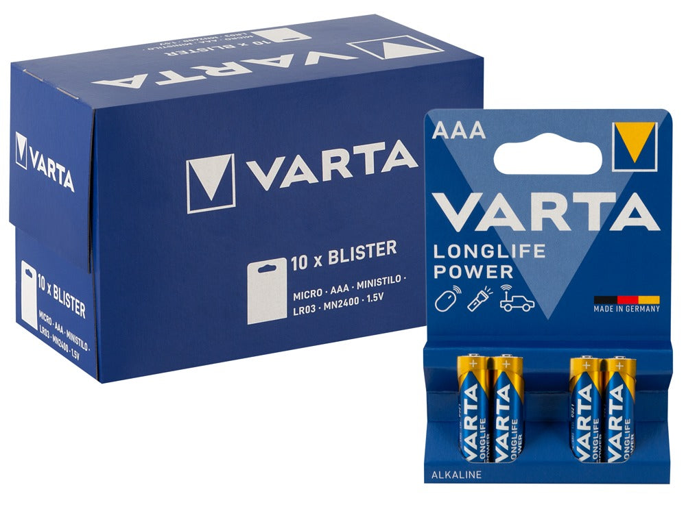 Pilas Varta AAA 10x4 - Pack 40 Unidades