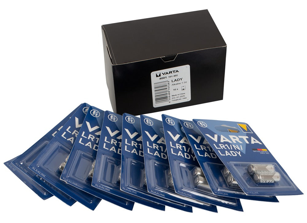 Pilas Varta N 10x2er - Pack 20 Pilas LR1 de Larga Duración