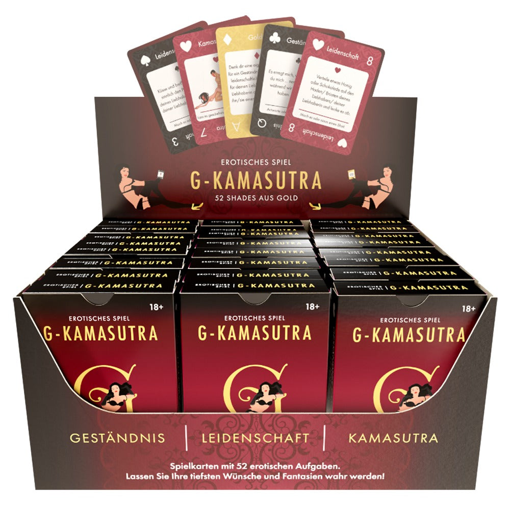 G-Kamasutra Card Display 24 - Juego de Cartas Eróticas 52 Sombras de Oro