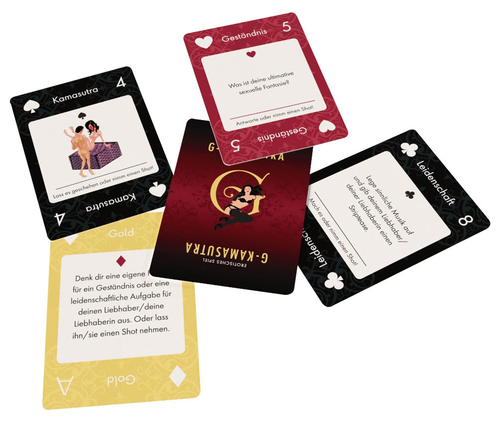 G-Kamasutra Card Display 24 - Juego de Cartas Eróticas 52 Sombras de Oro