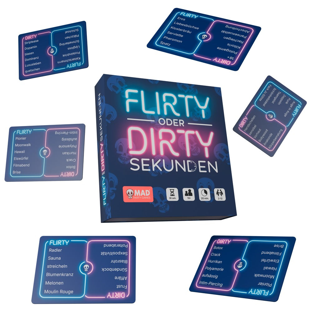 Flirty or Dirty Seconds - Juego de Adivinanzas Erótico para Fiestas