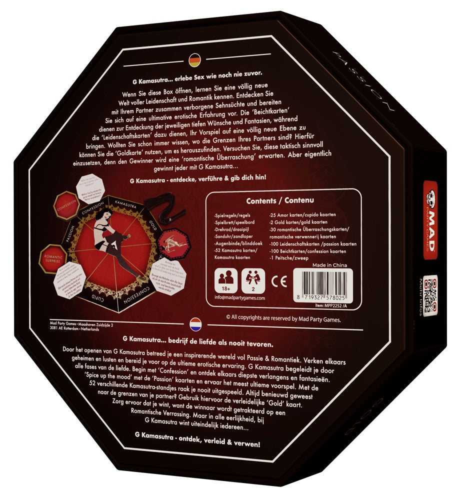 G-Kamasutra - Juego de Mesa Erótico para Parejas