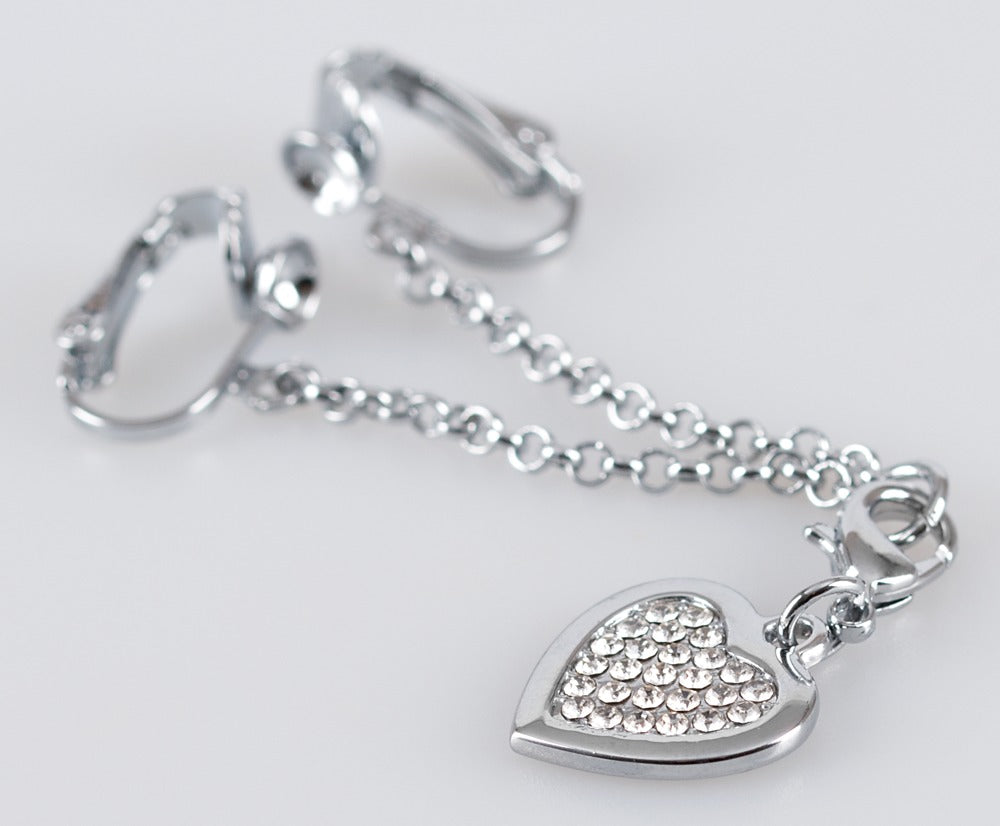 Collar Íntimo Heart-shaped Chain - Joyería Sensual de Plata