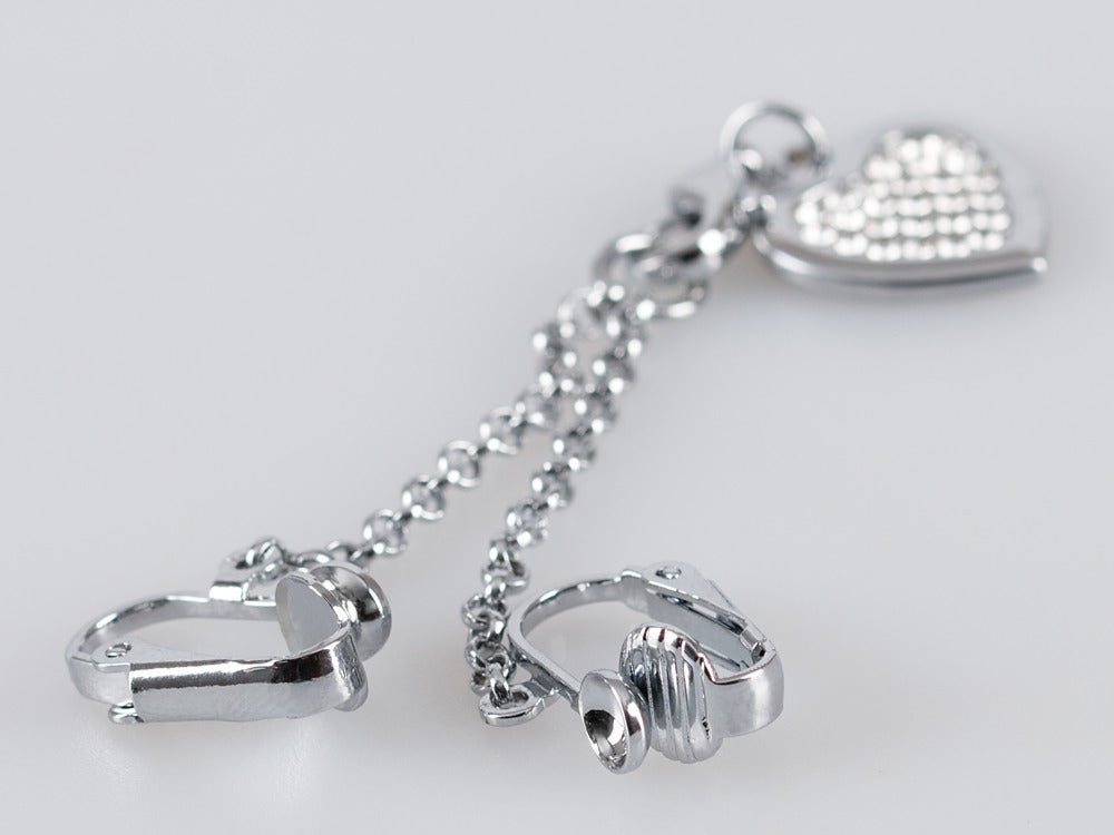 Collar Íntimo Heart-shaped Chain - Joyería Sensual de Plata