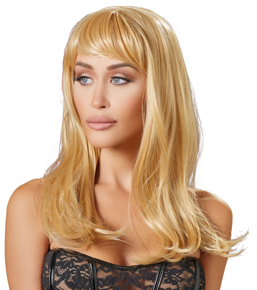 Peluca Larga Rubia Cottelli Accessoires - Pelo Artificial Liso