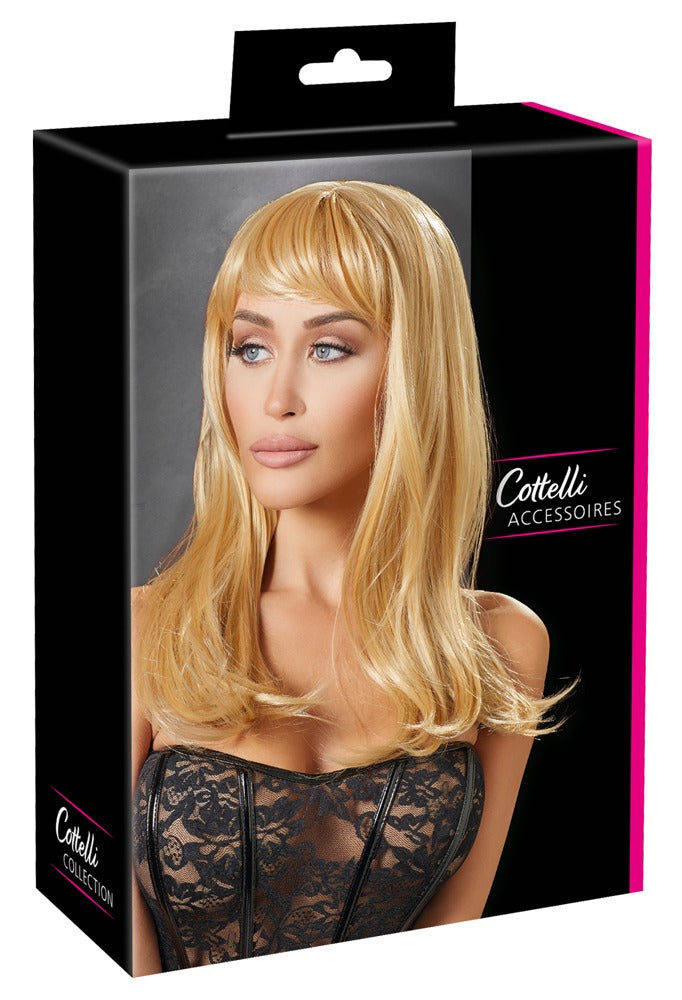 Peluca Larga Rubia Cottelli Accessoires - Pelo Artificial Liso