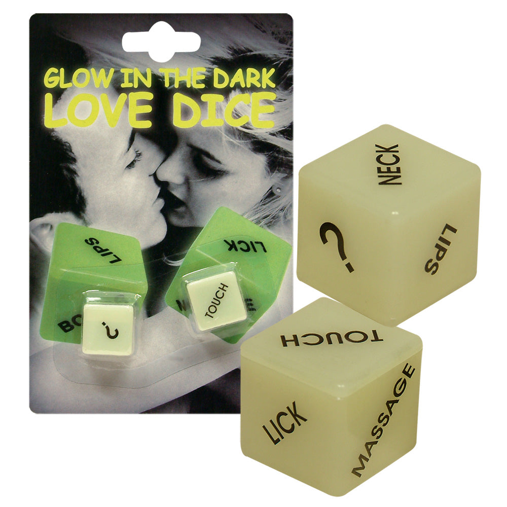 Dados Eróticos Luminiscentes - Juego de Pareja Glow-in-the-Dark
