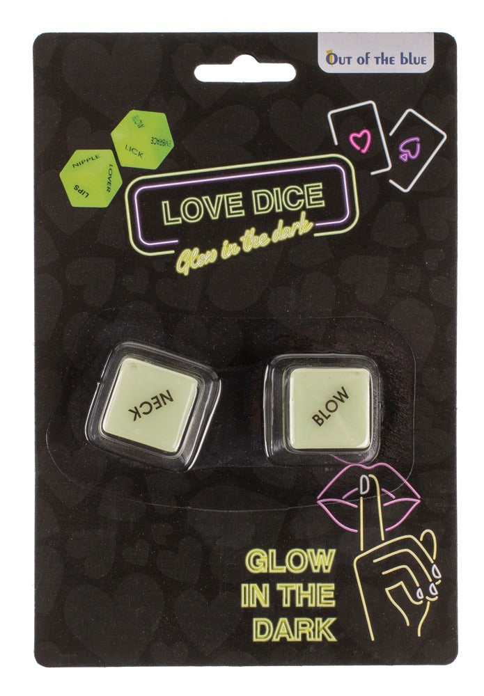 Dados Eróticos Luminiscentes - Juego de Pareja Glow-in-the-Dark