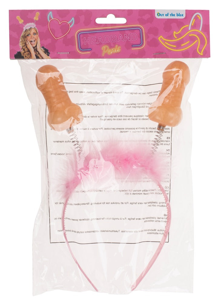 Diadema Penis Headband Rosa - Complemento Divertido para Fiestas