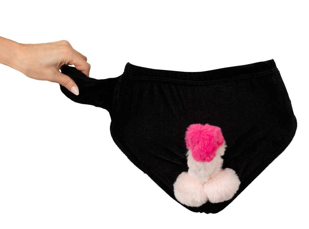 Calzoncillos con Pene Inflable de Felpa - Broma y Fiesta
