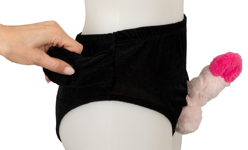 Calzoncillos con Pene Inflable de Felpa - Broma y Fiesta