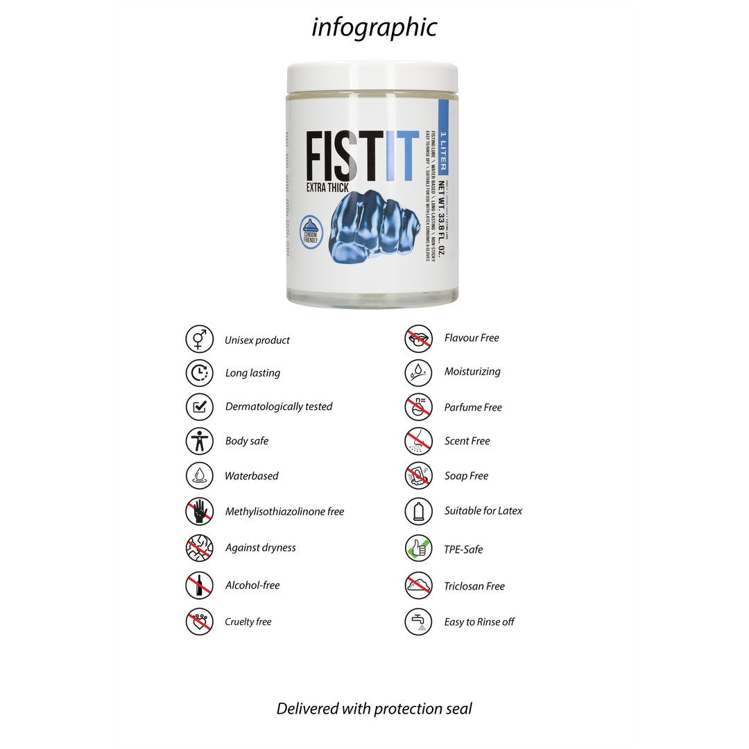 LUBRICANTE PARA FISTING EXTRA THICK  33.8 FL OZ 1000 ML FIST IT