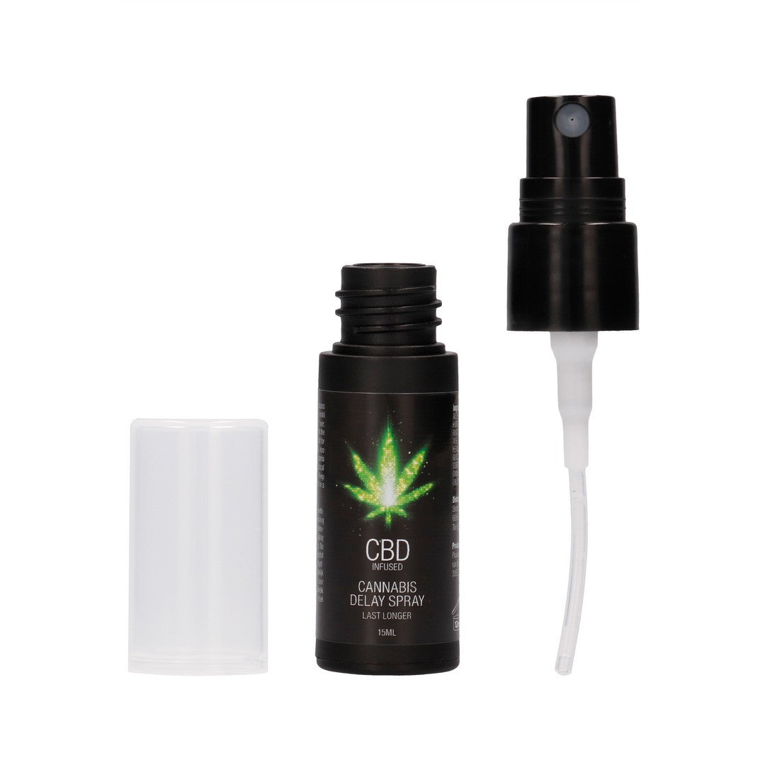 SPRAY RETARDANTE CON CBD CANNABIS DELAY 0.5 FL OZ 15 ML PHARMQUESTS