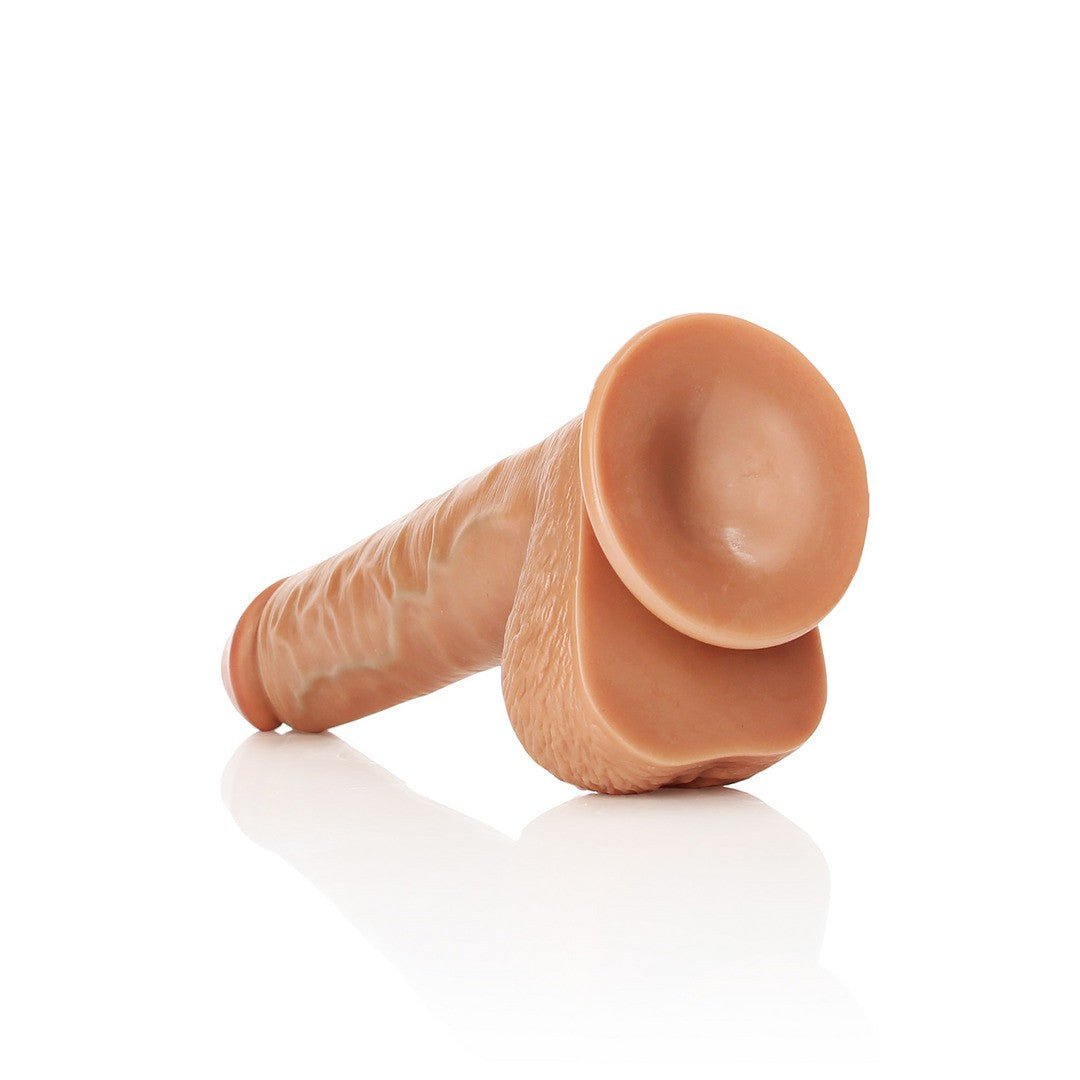 DILDO REALISTA CON TESTICULOS STRAIGHT 10 /25,5 CM REALROCK