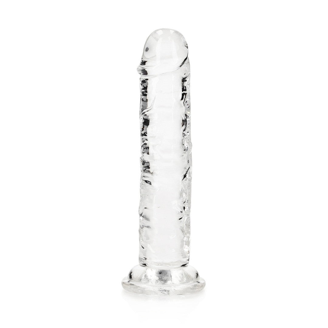 DILDO STRAIGHT REALISTIC CRYSTAL CLEAR 6 /14,5 CM TRANSPARENTE REALROCK