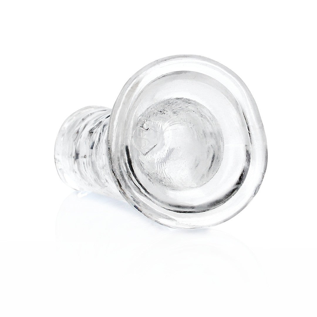 DILDO STRAIGHT REALISTIC CRYSTAL CLEAR 6 /14,5 CM TRANSPARENTE REALROCK